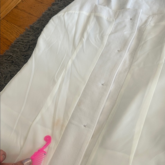 The A&F Mara Squareneck Linen-Blend Best Mini Dress White Size XS - Picture 16 of 16